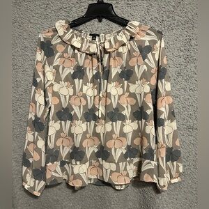 Ann Taylor Multicolor Floral Blouse